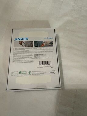 Anker White Retail Box with Blue Logo